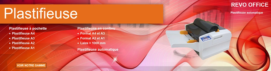 Plastifieuse à pochette, plastifieuse en continu, Plastifieuse automatique