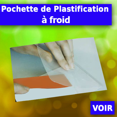 Pochette de plastification a froid